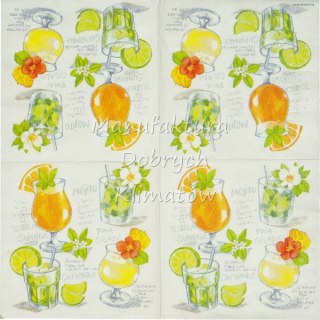 Serwetka nr. 2521 Four cocktails [33x33]
