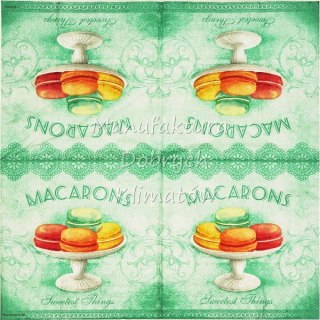 Serwetka nr. 2528 Macarons aqua [33x33]