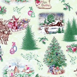 Serwetka nr. 2797 Nostalgic Christmas green [33x33]