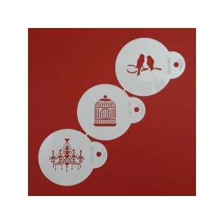 PENTART-SZABLON 3D ORNAMENTY NR 15 - 3szt