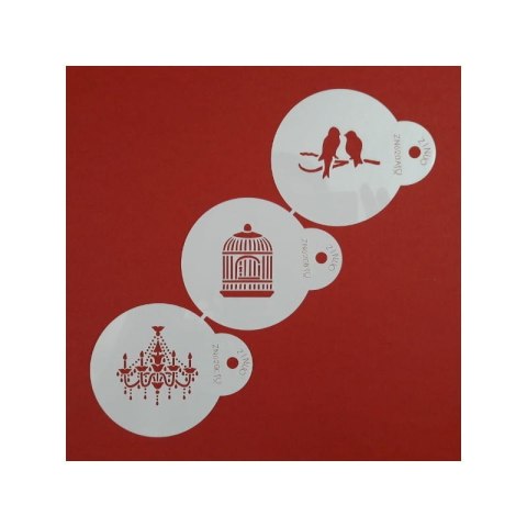 PENTART-SZABLON 3D ORNAMENTY NR 15 - 3szt