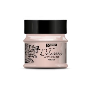 Pentart - Farba akrylowa Delicate - METALICZNE LILIOWE ZŁOTO 50ml