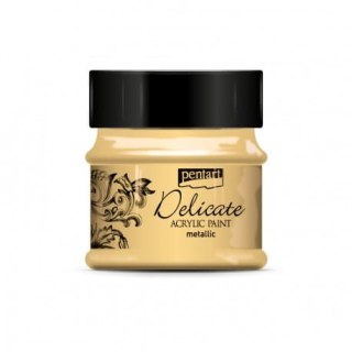 Pentart - Farba akrylowa Delicate - METALICZNE ZŁOTO 50ml