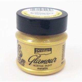 Pentart - Farba akrylowa metaliczna Glamour 50ml Złoto
