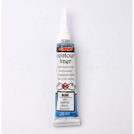 Pentart konturówka 3D - niebieska (11034)