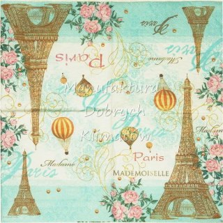 Serwetka nr. 2546 Toujours Paris [33x33]