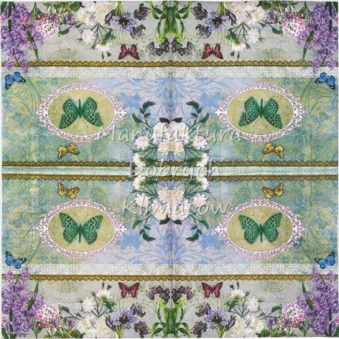 Serwetka nr. 2581 Butterfly medaillon [33x33]