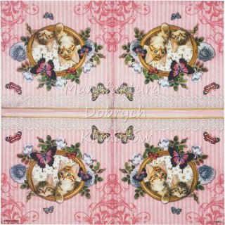 Serwetka nr. 2582 Royal cats [33x33]