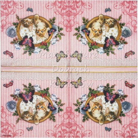 Serwetka nr. 2582 Royal cats [33x33]