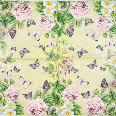 Serwetka nr. 2587 Botanical cream [33x33]