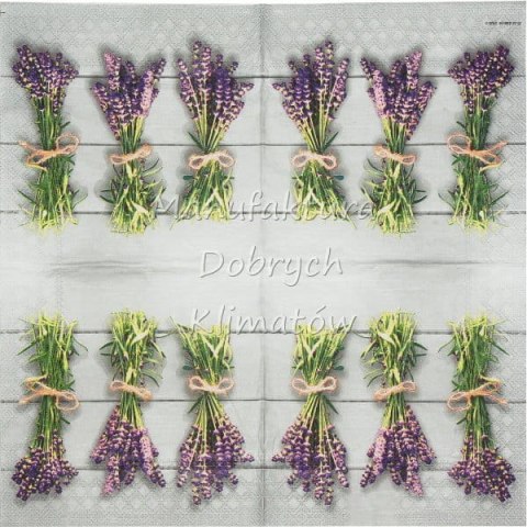 Serwetka nr. 2589 Lavender groves whitewash [33x33]