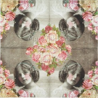 Serwetka nr. 2591 Flower girl [33x33]