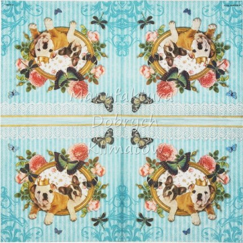 Serwetka nr. 2599 Royal dogs [33x33]