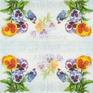 Serwetka nr. 2604 Aquarell pansy [33x33]