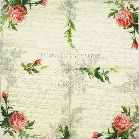 Serwetka nr. 2610 Love letter [33x33]