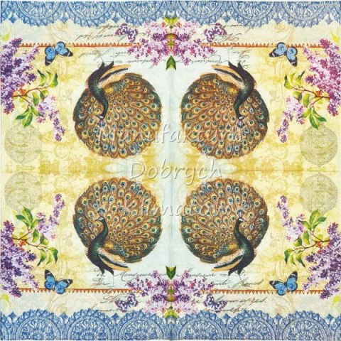 Serwetka nr. 2629 Peacock [33x33]