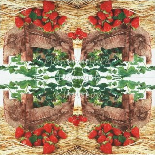 Serwetka nr. 2676 Strawberry Case [33x33]