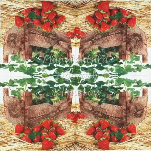 Serwetka nr. 2676 Strawberry Case [33x33]