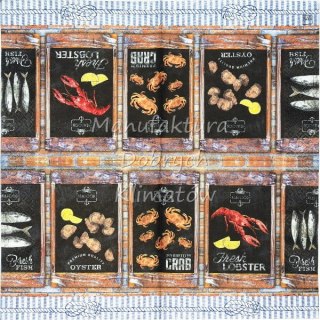 Serwetka nr. 2677 Seafood [33x33]
