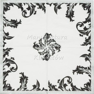 Serwetka nr. 2763 Luxury black/silver [33x33]