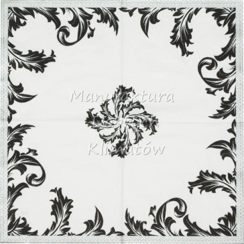 Serwetka nr. 2763 Luxury black/silver [33x33]