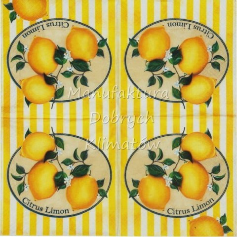 Serwetka nr. 2773 Citrus Limon [25x25]