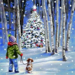 Serwetka nr. 2806 Shining tree [33x33]