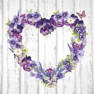 Serwetka nr. 2817 Purple heart [33x33]
