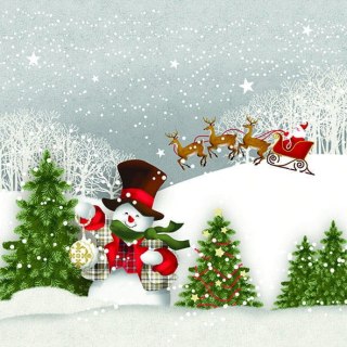 Serwetka nr. 2841 Happy holidays [33x33]