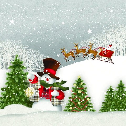 Serwetka nr. 2841 Happy holidays [33x33]