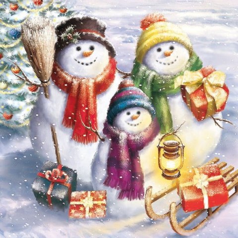 Serwetka nr. 2889 Showmen family [33x33]