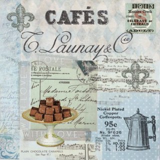 Serwetka nr. 2938 Cafe collage [33x33]