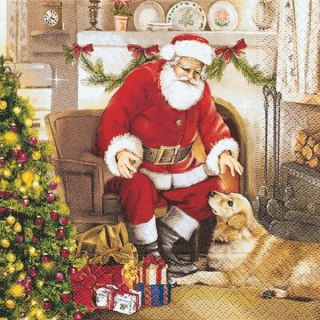 Serwetka nr. 2952 Welcome father Xmas [33x33]