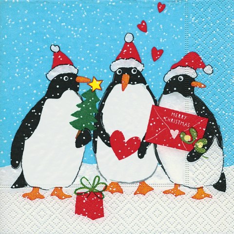 Serwetka nr. 2953 Arctic greetings [33x33]