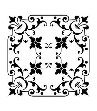 Szablon Cadence 22x22cm KA47