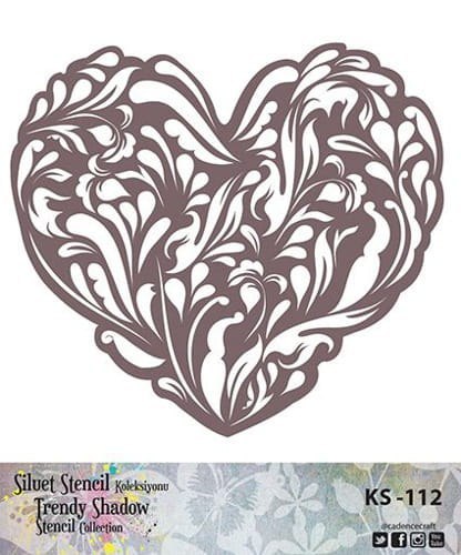 Szablon Trendy Shadow Cadence ok, 25 cm KS112