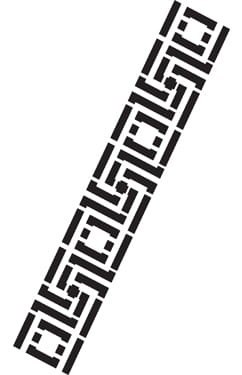 Szablon bordiurowy Cadence 6x20cm K049