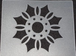 Szablon ozdobny ornamentowy 12x15cm ORN01