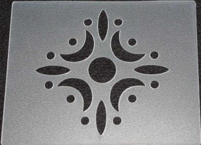 Szablon ozdobny ornamentowy 12x15cm ORN04