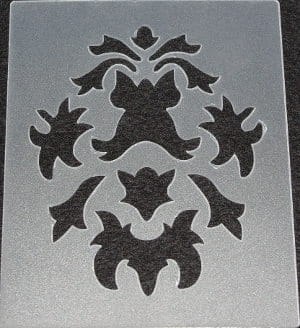 Szablon ozdobny ornamentowy 12x15cm ORN09