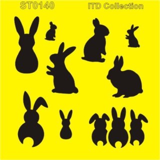 Szablon zmywalny ITD 16x16cm ST0140 Wielkanoc