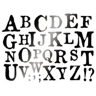 Szablon zmywalny Stamperia 15x20cm KSD253 - Alfabet