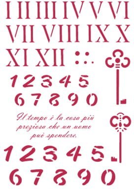 Szablon zmywalny Stamperia 21x29,7cm KSG168