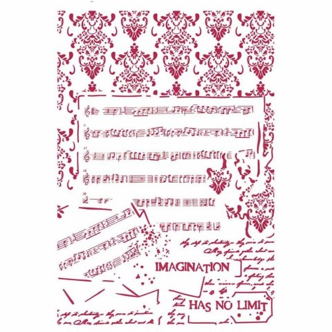 Szablon zmywalny Stamperia 21x29,7cm KSG437