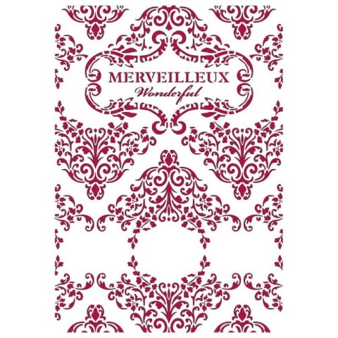 Szablon zmywalny Stamperia 21x29,7cm KSG459 SEA DREAMS TEKSTURA