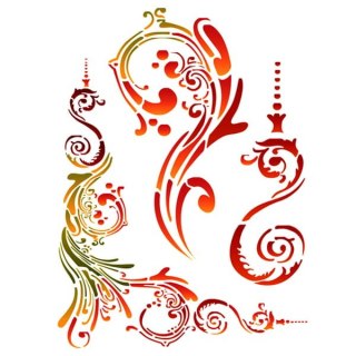 Szablon zmywalny Stamperia 30x44cm KSM005