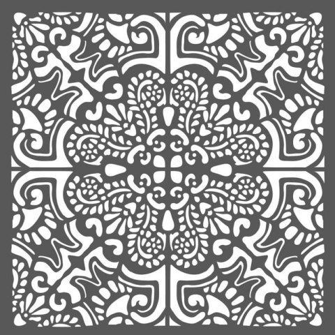 Szablon zmywalny Stamperia 3D 18x18cm AZULEJOS KAFELEK DUŻY KSTDQ26