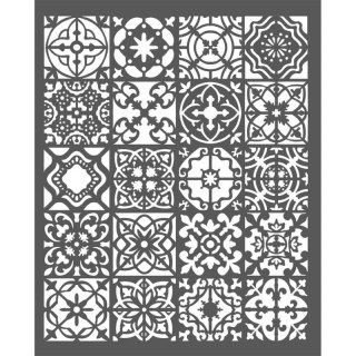 Szablon zmywalny Stamperia 3D 20x25 cm AZULEJOS KSTD046