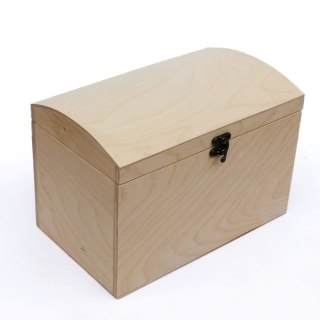 Drewniany kufer pudełko 27x16,5x19cm na skarby, zabawki, prezent
