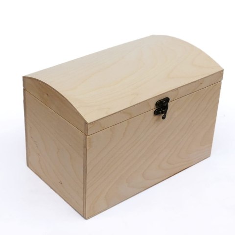 Drewniany kufer pudełko 27x16,5x19cm na skarby, zabawki, prezent